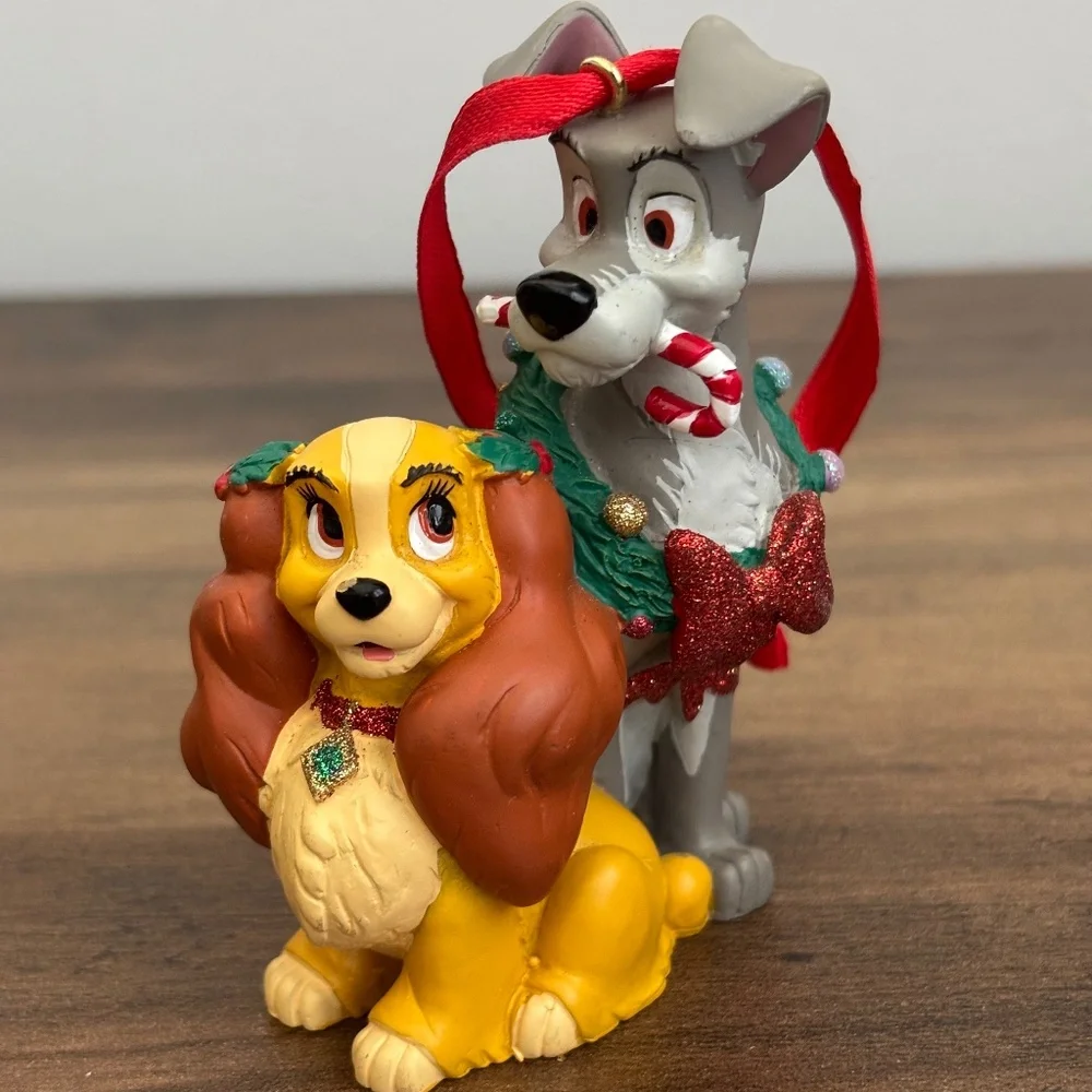 Disney Parks LADY AND THE TRAMP Holiday Christmas Tree Ornament Dogs Decor Candy